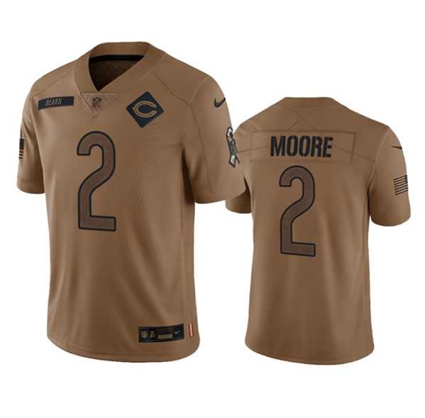 Men's Chicago Bears #2 DJ Moore 2023 Brown Salute To Service Limited Football Stitched Jersey Dyin,We sell and wholesale Men's Chicago Bears #2 DJ Moore 2023 Brown Salute To Service Limited Football Stitched Jersey Dyin on line form chian!